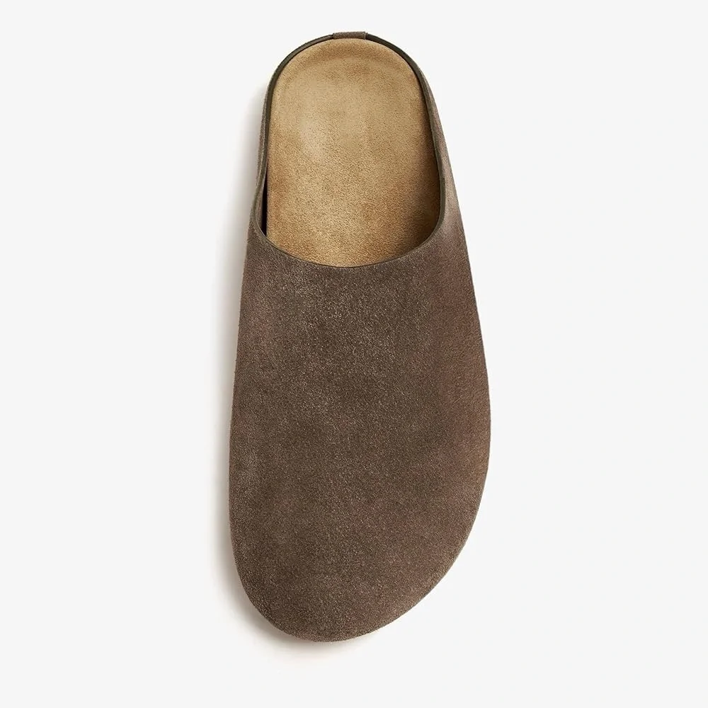 Chic Brown Suede Mules - Picture 2 of 7